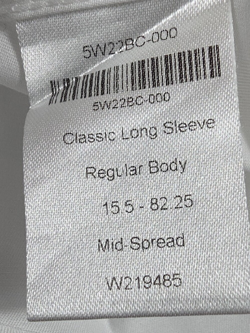 Men's White Dress Shirt with Spread Collar - Classic Tailored Look - Picture 4 of 9